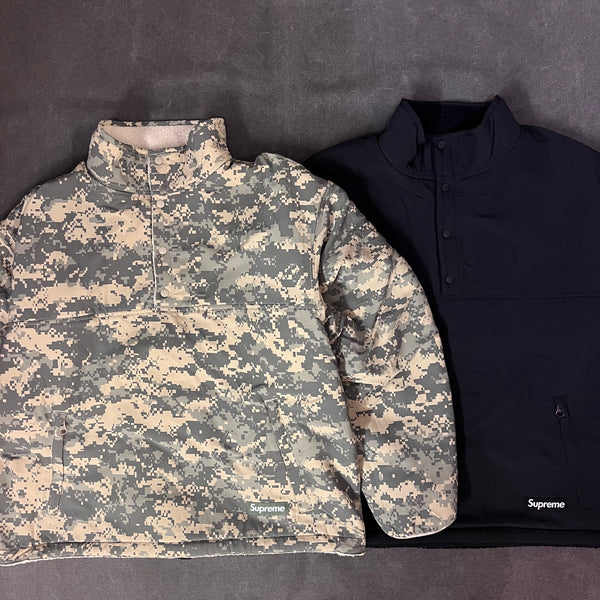 SUPREME POLARTEC SHEARLING REVERSIBLE PULLOVER