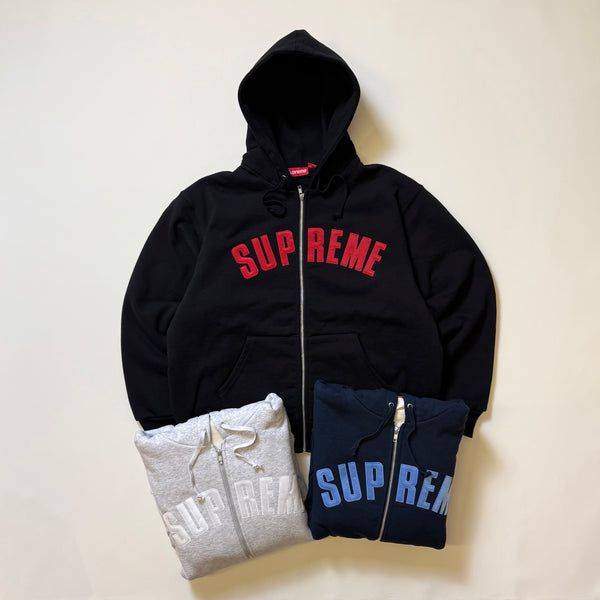 SUPREME ARC THERMAL LINED ZIP UP HOODED SWEATSHIRT