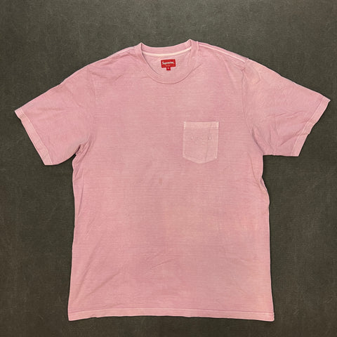 [PRE OWNED]-SUPREME OVERDYED POCKET TEE SS20