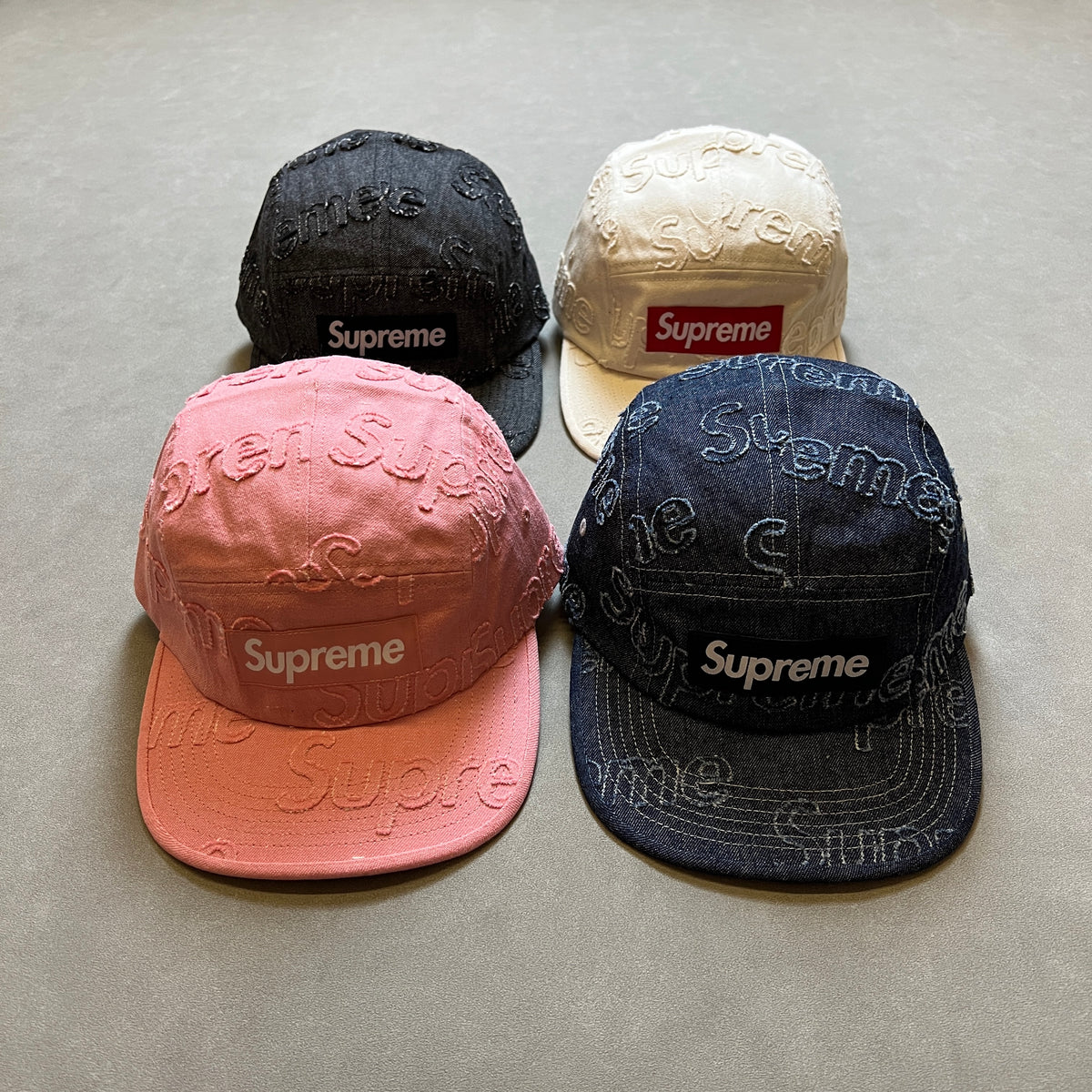 【新品・未着用】 Supreme　Lasered　Denim　Camp　Cap SUPREME LASERED DENIM CAMP CAP – Trade Point_HK