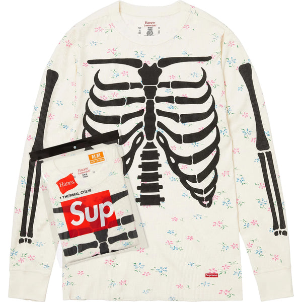 SUPREME HANES BONES THERMAL CREW(1 PACK) FW25