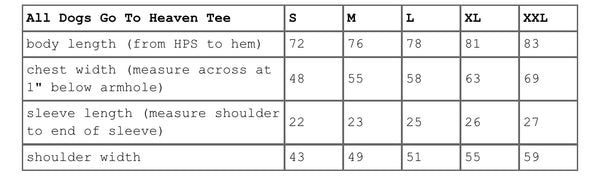 SUPREME ALL DOGS GO TO HEAVEN TEE