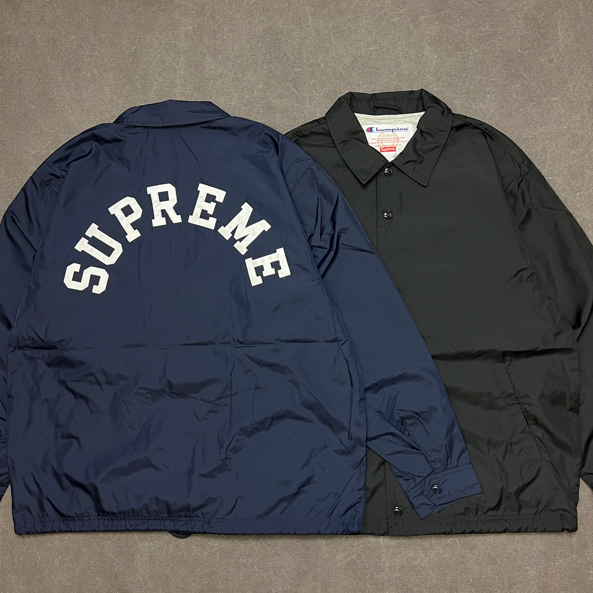 Supreme x Champion Coaches Jacket Navy 【公式通販】