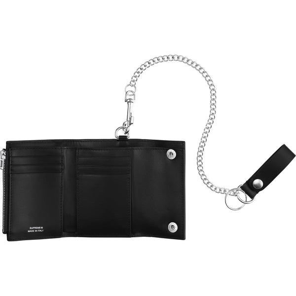 SUPREME LEATHER CHAIN WALLET FW25