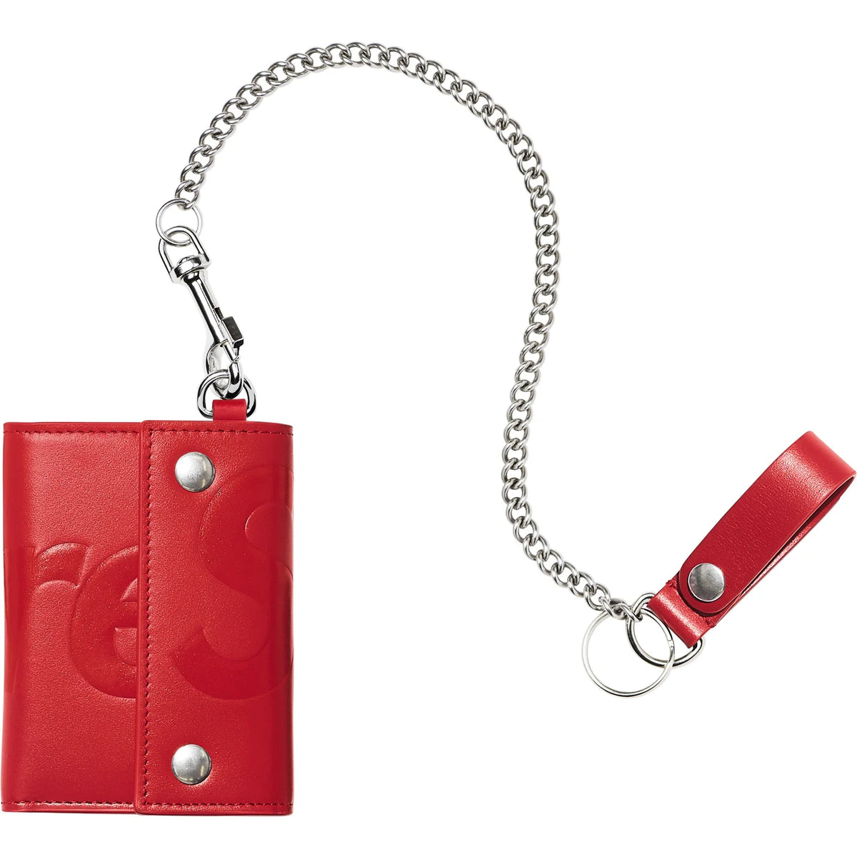 新品未使用品☆supreme Leather Chain Wallet Supreme Leather Chain Wallet Black - SS25 - JP