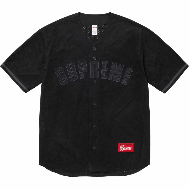 SUPREME ULTRASUEDE MESH BASEBALL JERSEY – Trade Point_HK