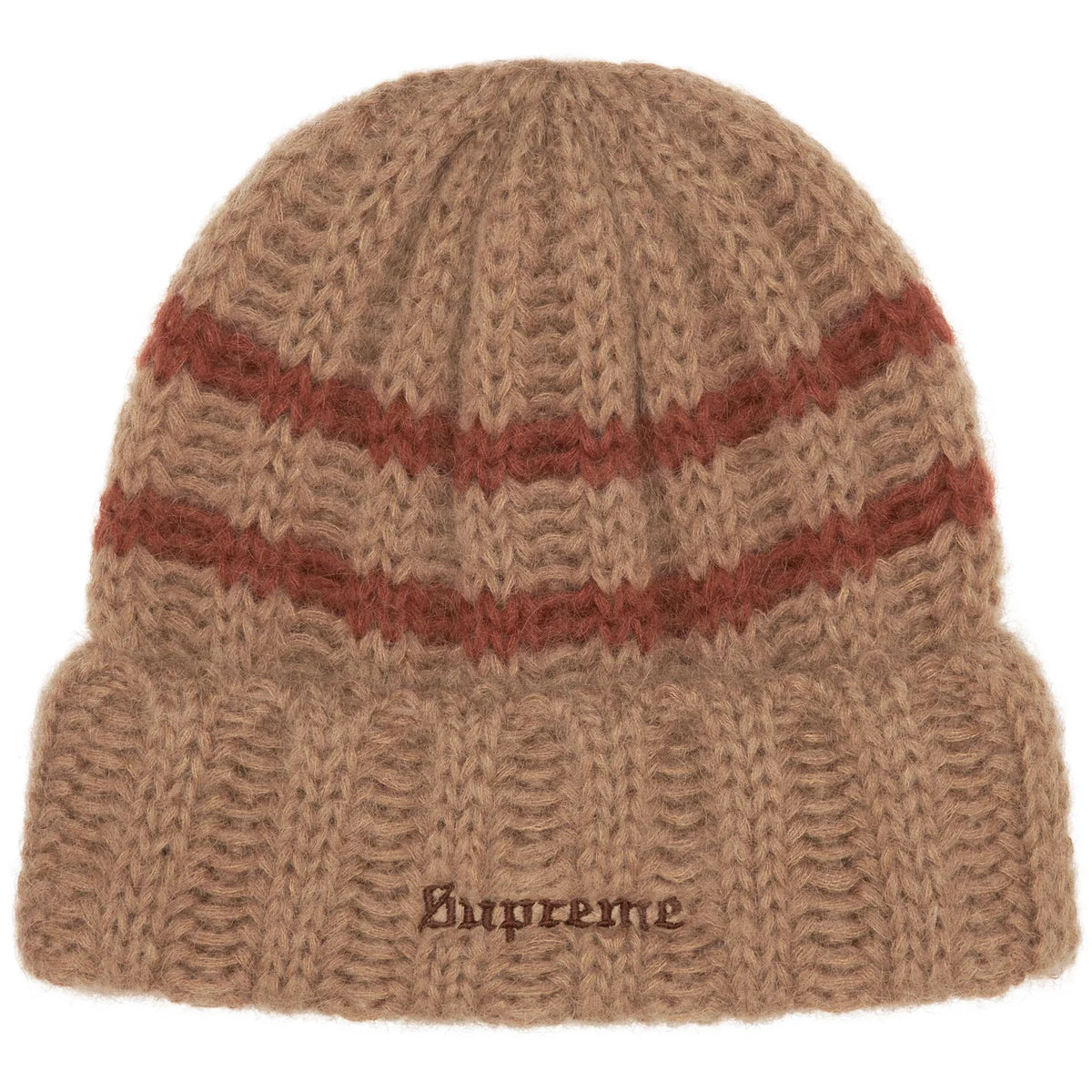 帽子 Supreme Brushed Stripe Beanie Camel SUPREME BRUSHED STRIPE BEANIE – Trade Point_HK