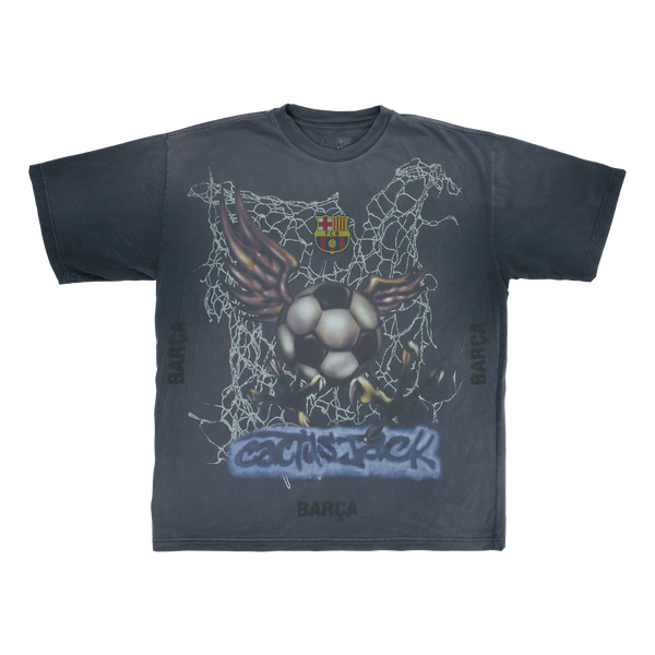 CJ X FCB WASHED SPRAY LOGO TEE