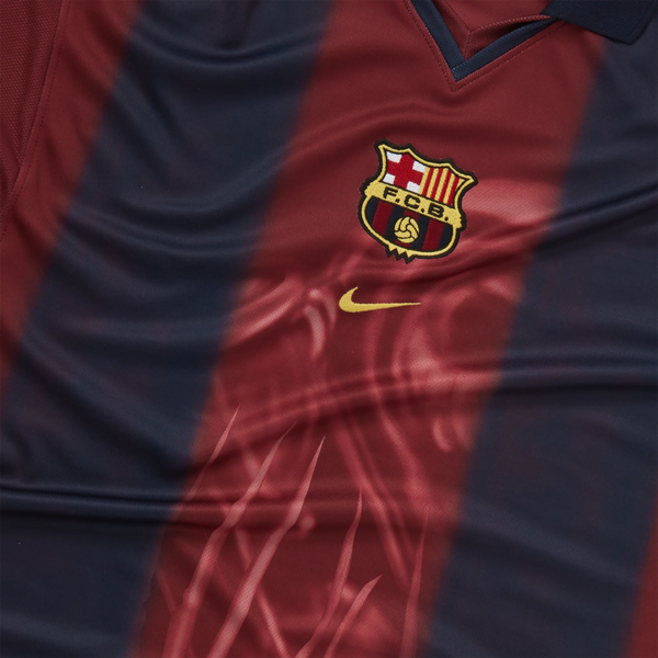 CJ X NIKE X FC BARCELONA RETRO 2000/01 HOME SKELETON JERSEY