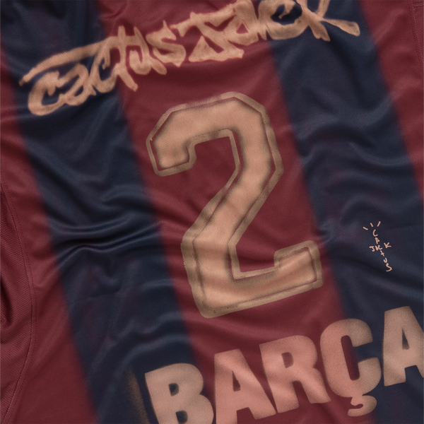CJ X NIKE X FC BARCELONA RETRO 2000/01 HOME SKELETON JERSEY