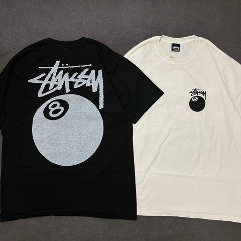 STUSSY 8 BALL TEE PIGMENT DYED