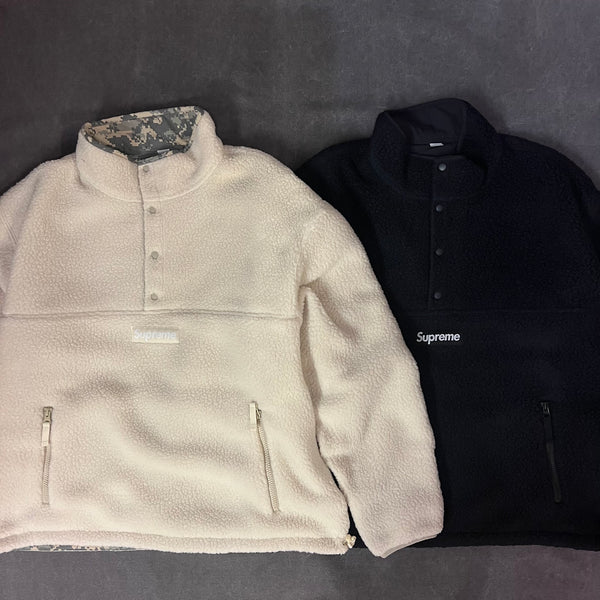 SUPREME POLARTEC SHEARLING REVERSIBLE PULLOVER