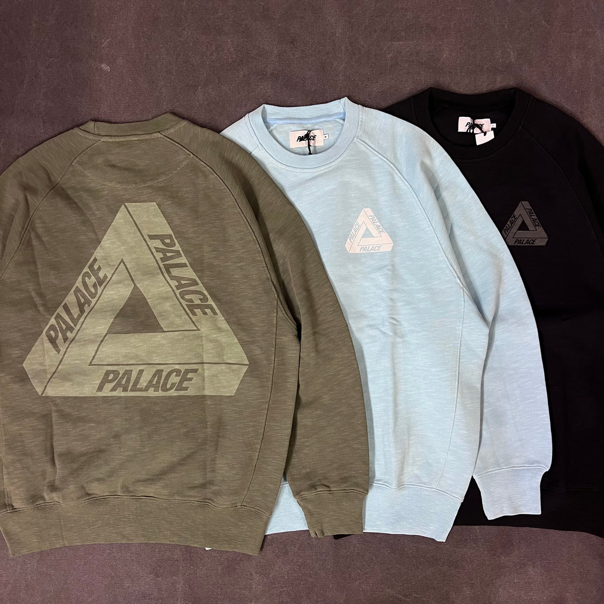 PALACE SKATEBOARDS TRI-FERG SLUB CREW FW22 – Trade Point_HK