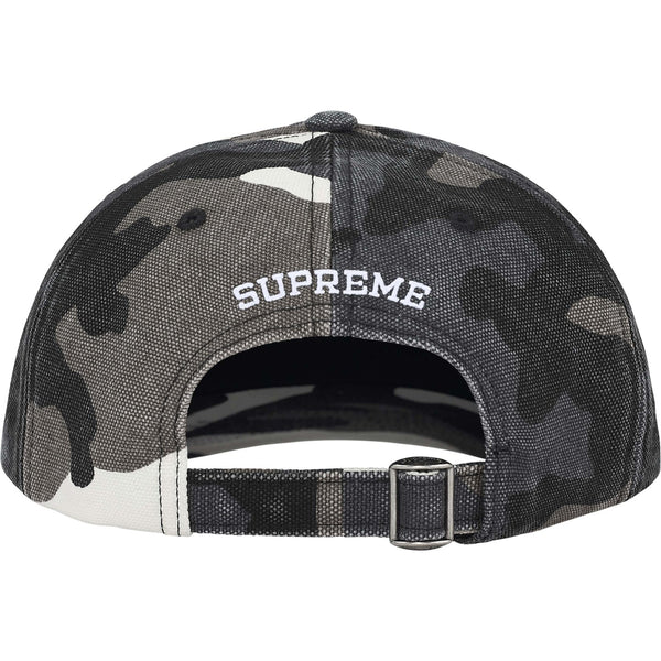 SUPREME PIGMENT COATED CANVAS S LOGO 6 PANEL