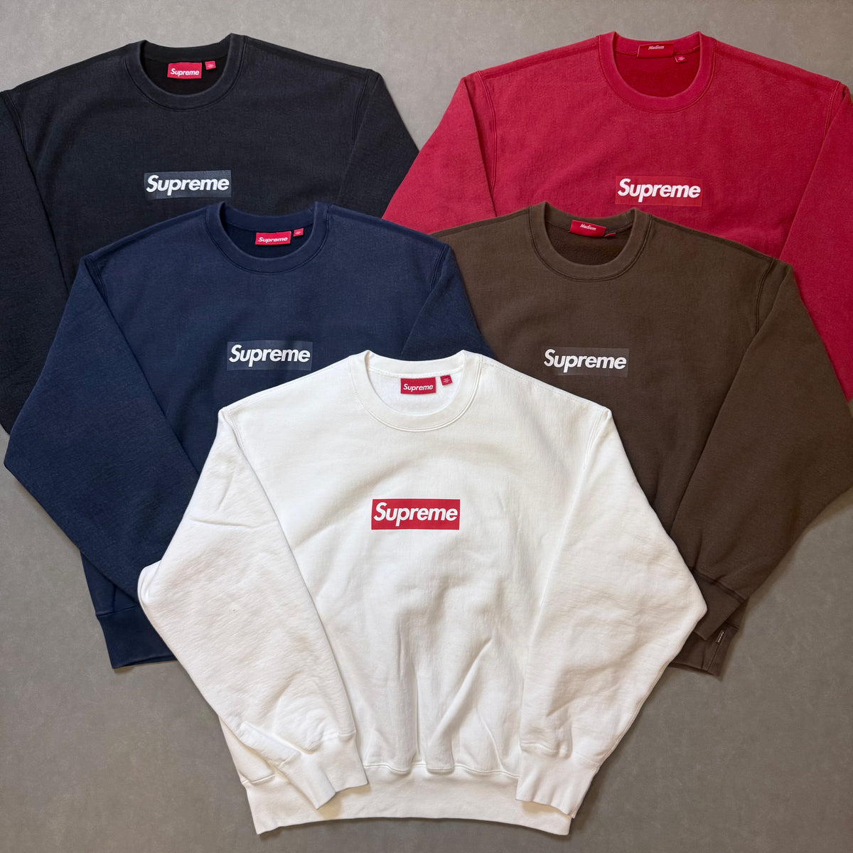 SUPREME WASHED BOX LOGO CREWNECK – Trade Point_HK