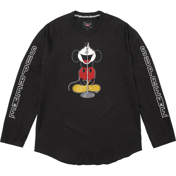 SUPREME NUMBER (N)INE MICKEY MOUSE RAGLAN L/S TOP