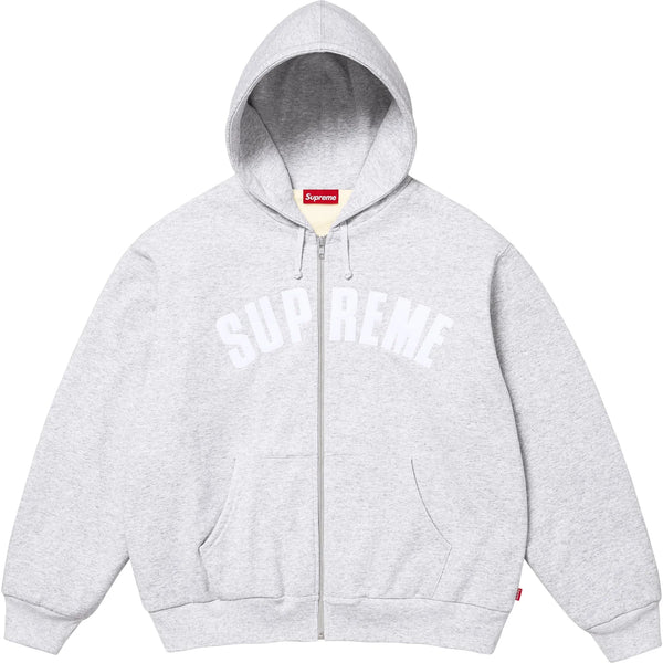 SUPREME ARC THERMAL LINED ZIP UP HOODED SWEATSHIRT