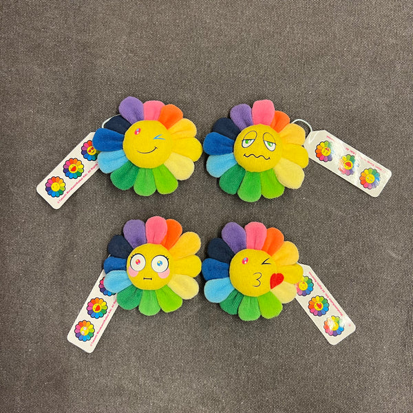 TAKASHI MURAKAMI FLOWER EMOJI KEYCHAINS 8CM