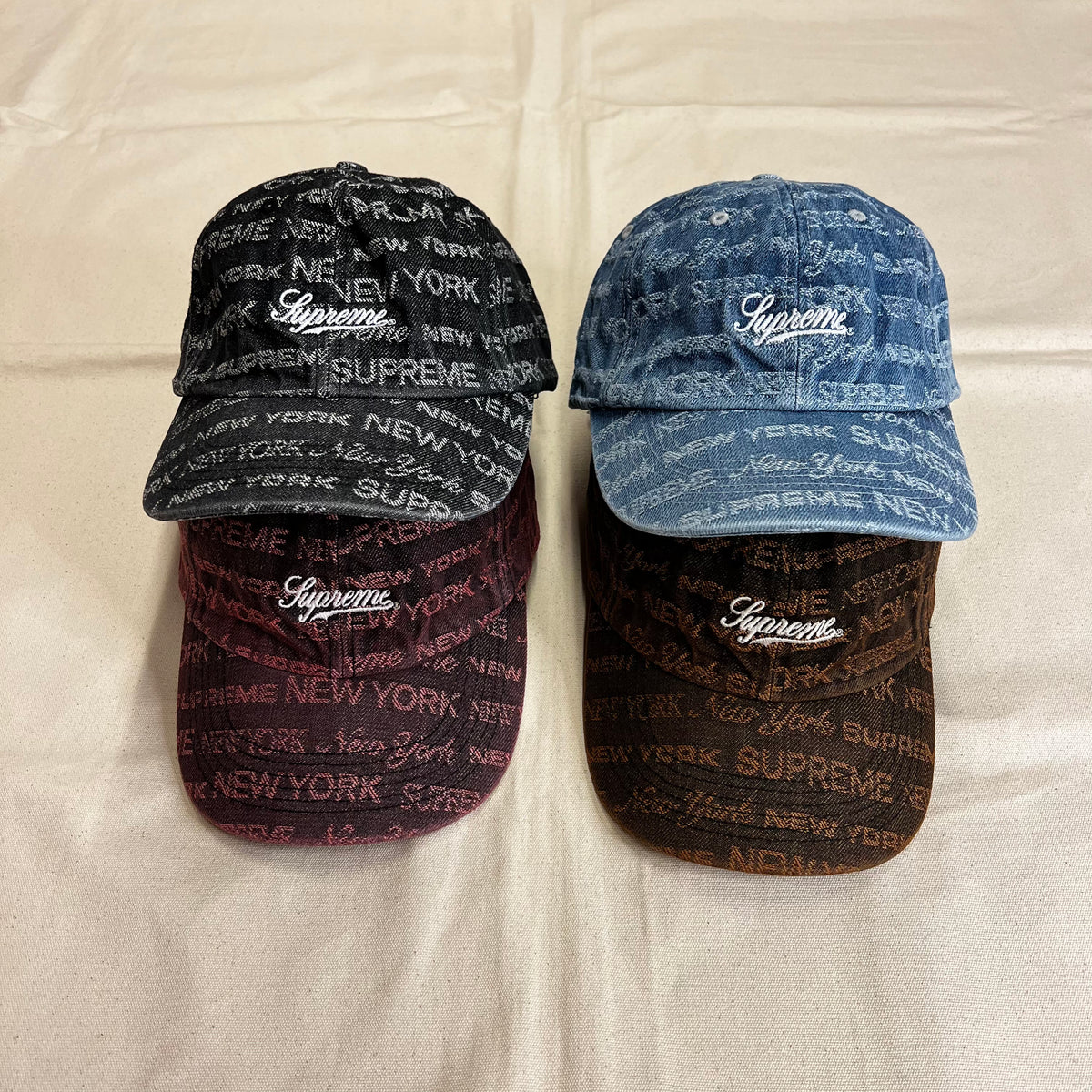 SUPREME MULTI TYPE JACQUARD DENIM 6 PANEL – Trade Point_HK