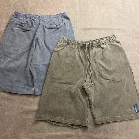 NAUTICA JP PIGMENT DYED "TOO HEAVY" GYM SHORTS