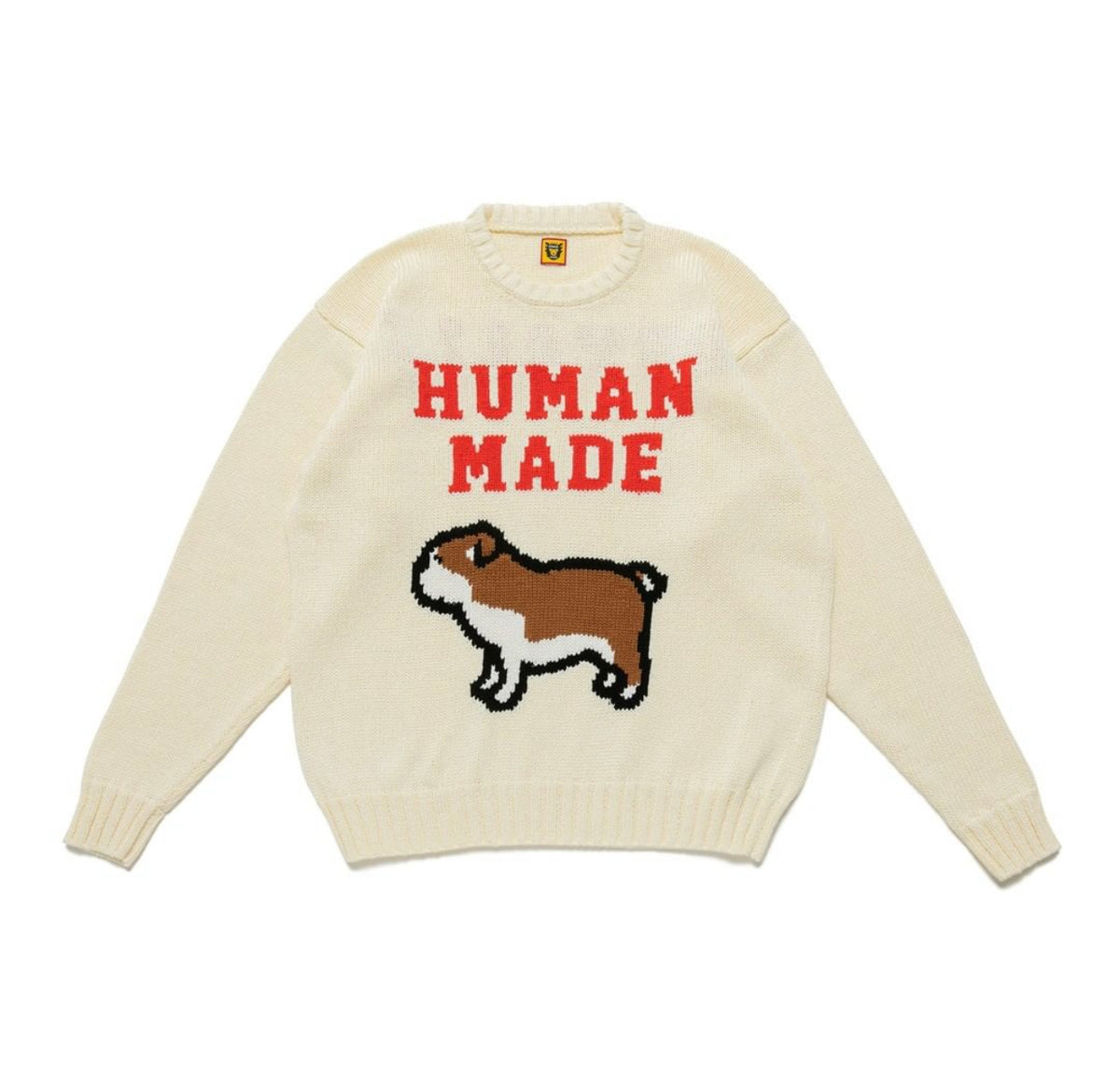 HUMAN MADE COTTON KNIT SWEATSHIRT