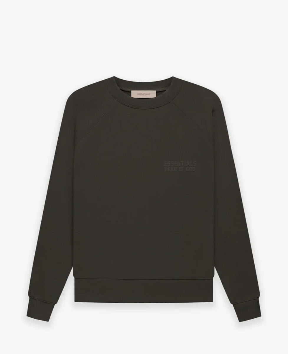 essentials black crewneck sweatshirt