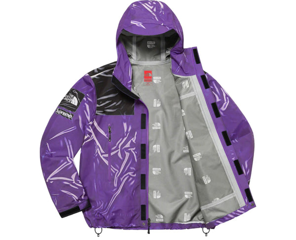 SUPREME THE NORTH FACE TROMPE L' OEIL PRINTED TAPE SEAM SHELL JACKET