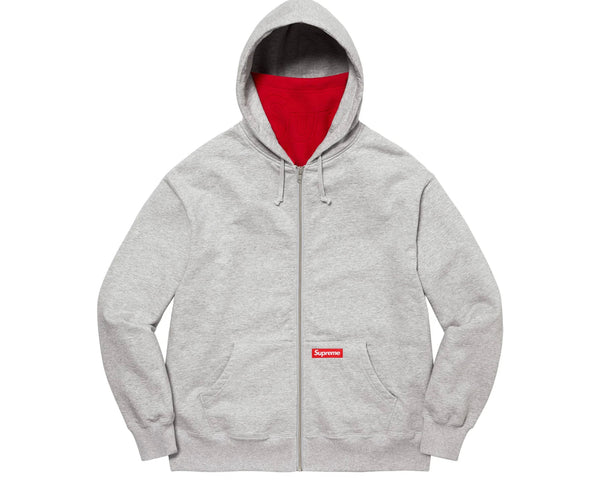 SUPREME DOUBLE HOOD FACEMASK ZIP UP HOODED SWEATSHIRT