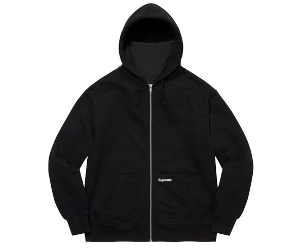 SUPREME DOUBLE HOOD FACEMASK ZIP UP HOODED SWEATSHIRT