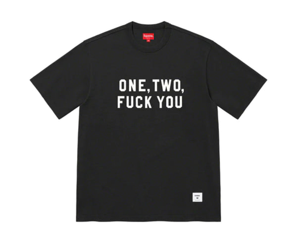 SUPREME ONE TWO FXXK YOU S/S TOP