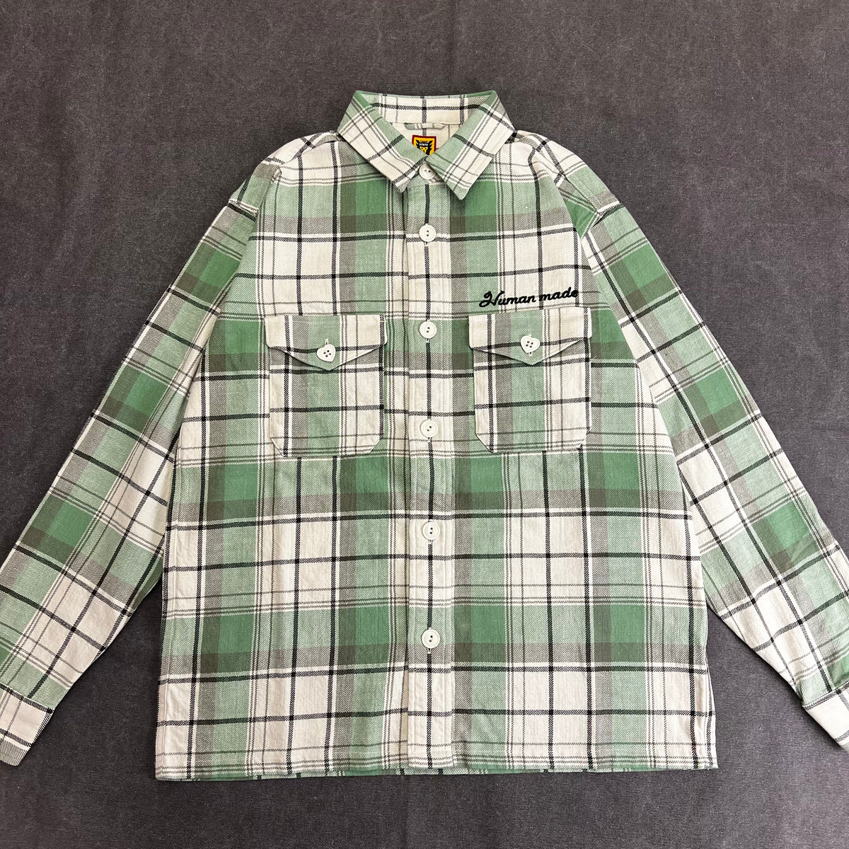 HUMAN MADE CHECKED OVERSHIRT