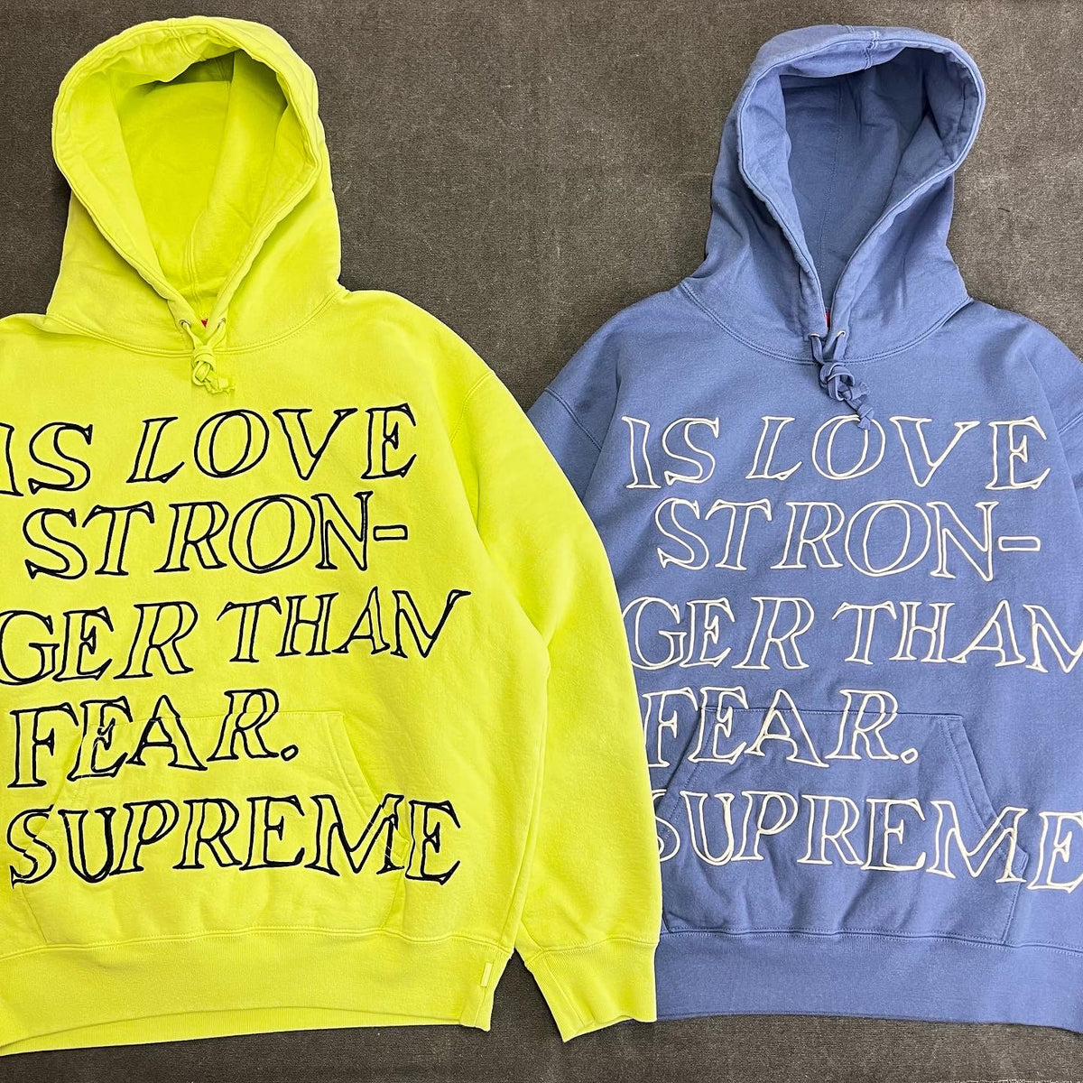 SUPREME STRONGER THAN FEAR HOODED SWEATSHIRT – Trade Point_HK