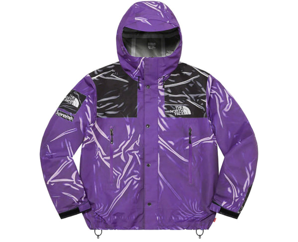 SUPREME THE NORTH FACE TROMPE L' OEIL PRINTED TAPE SEAM SHELL JACKET