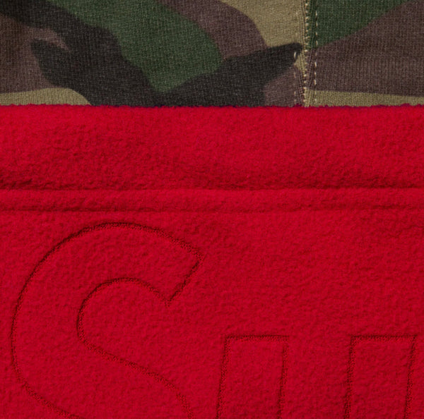 SUPREME DOUBLE HOOD FACEMASK ZIP UP HOODED SWEATSHIRT