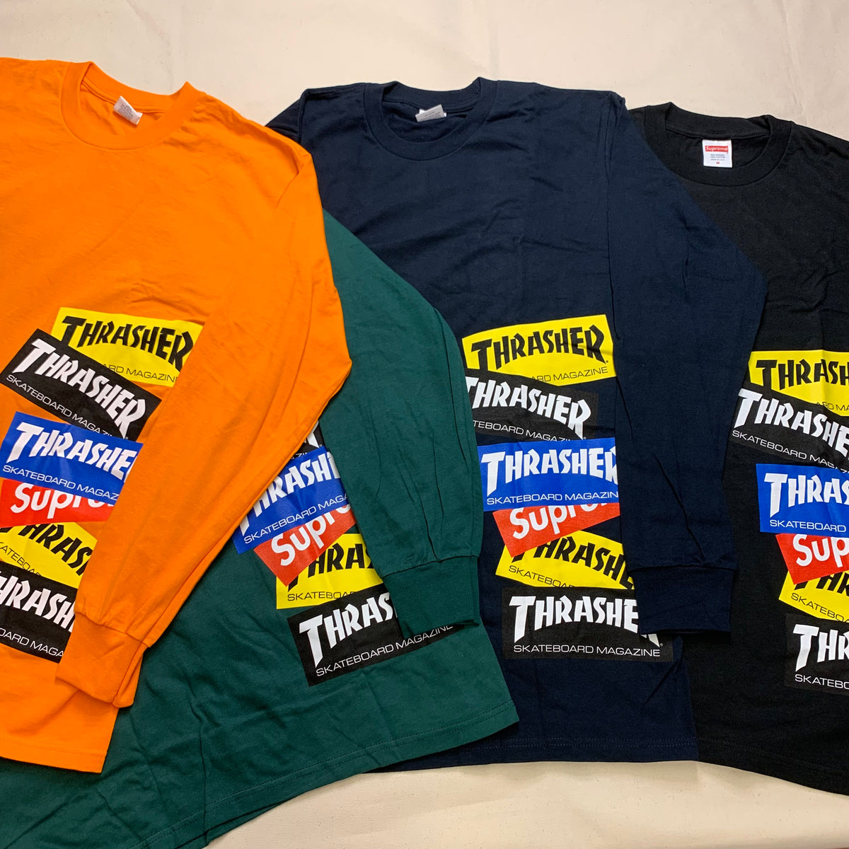 SUPREME THRASHER MULTI LOGO L/S TEE – Trade Point_HK