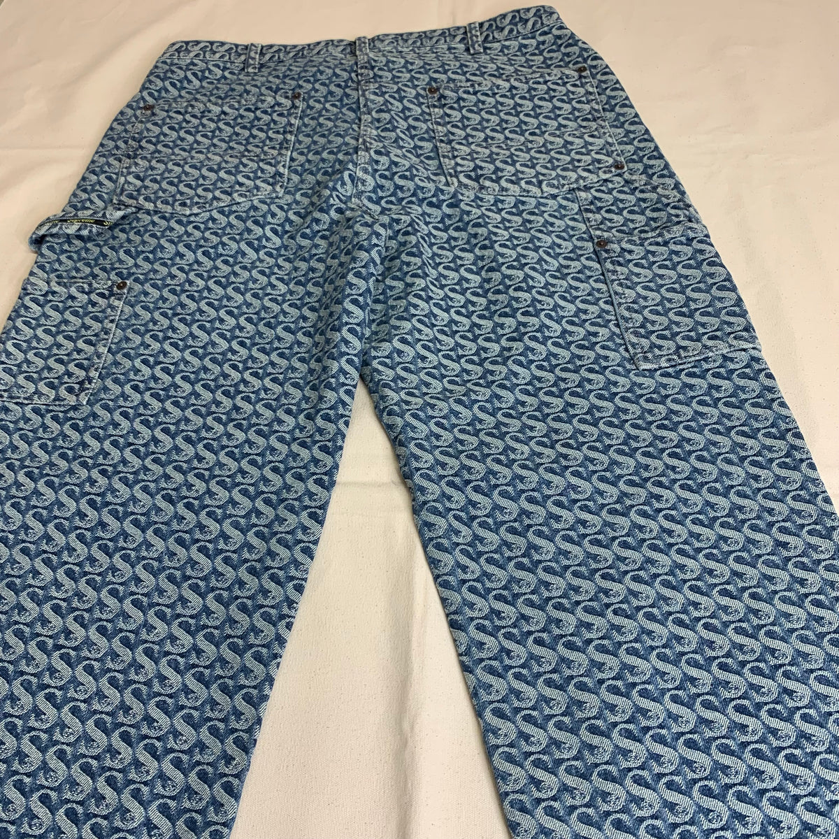 SUPREME MONOGRAM DOUBLE KNEE DENIM PAINTER PANT