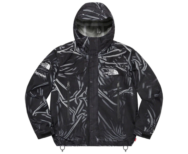 SUPREME THE NORTH FACE TROMPE L' OEIL PRINTED TAPE SEAM SHELL JACKET