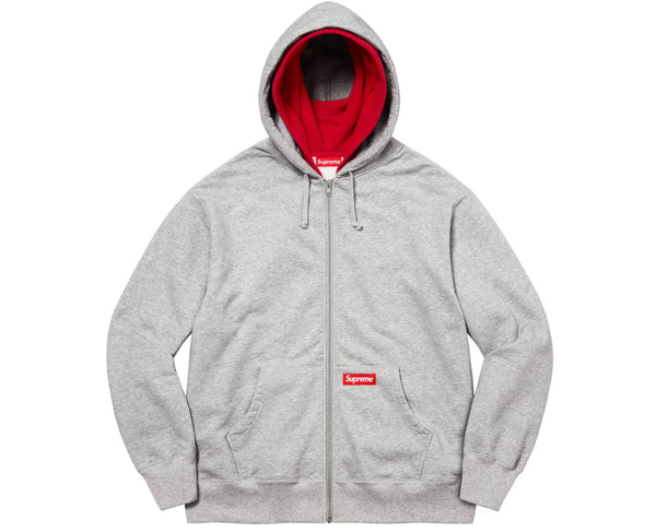 SUPREME DOUBLE HOOD FACEMASK ZIP UP HOODED SWEATSHIRT