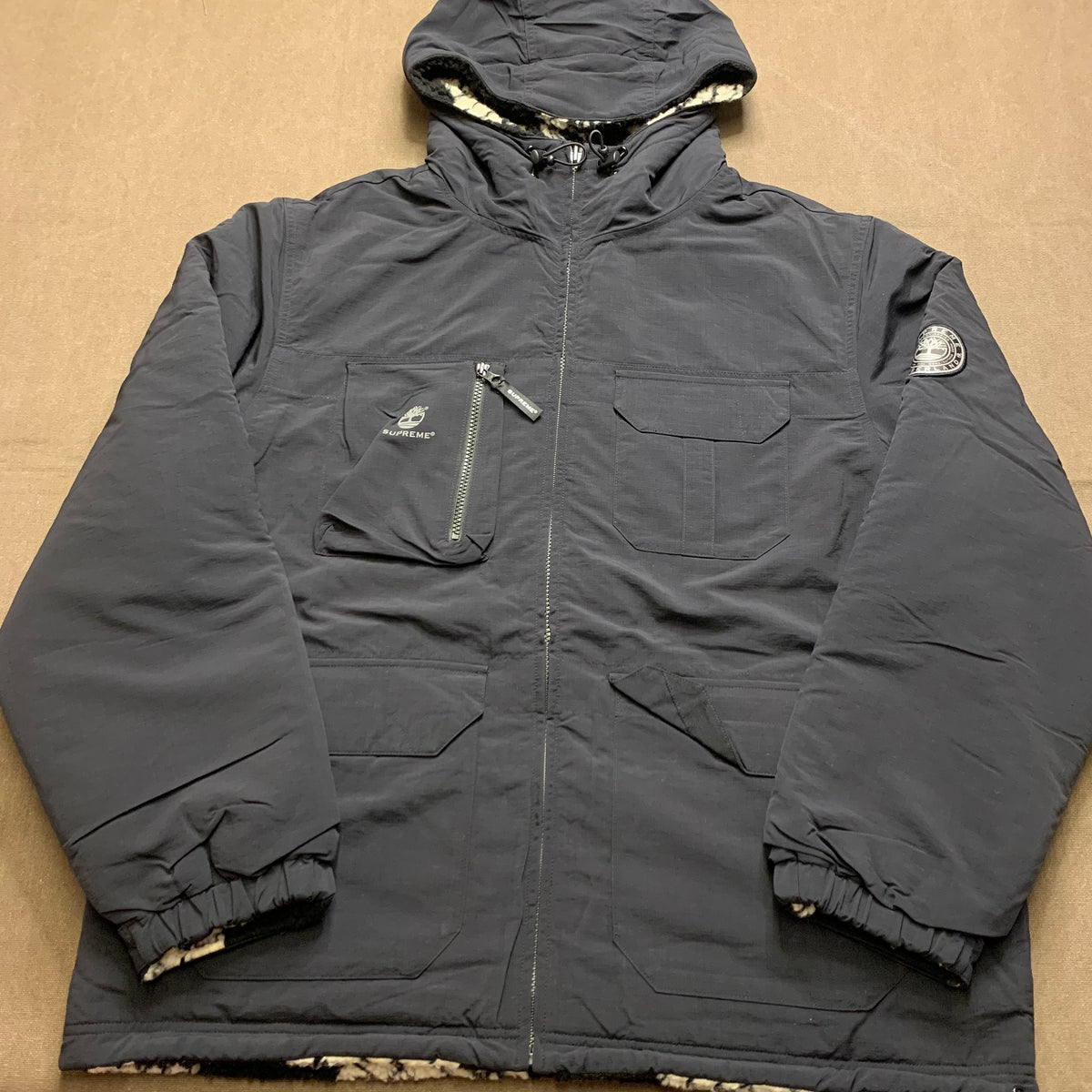 SUPREME TIMBERLAND REVERSIBLE RIPSTOP JACKET