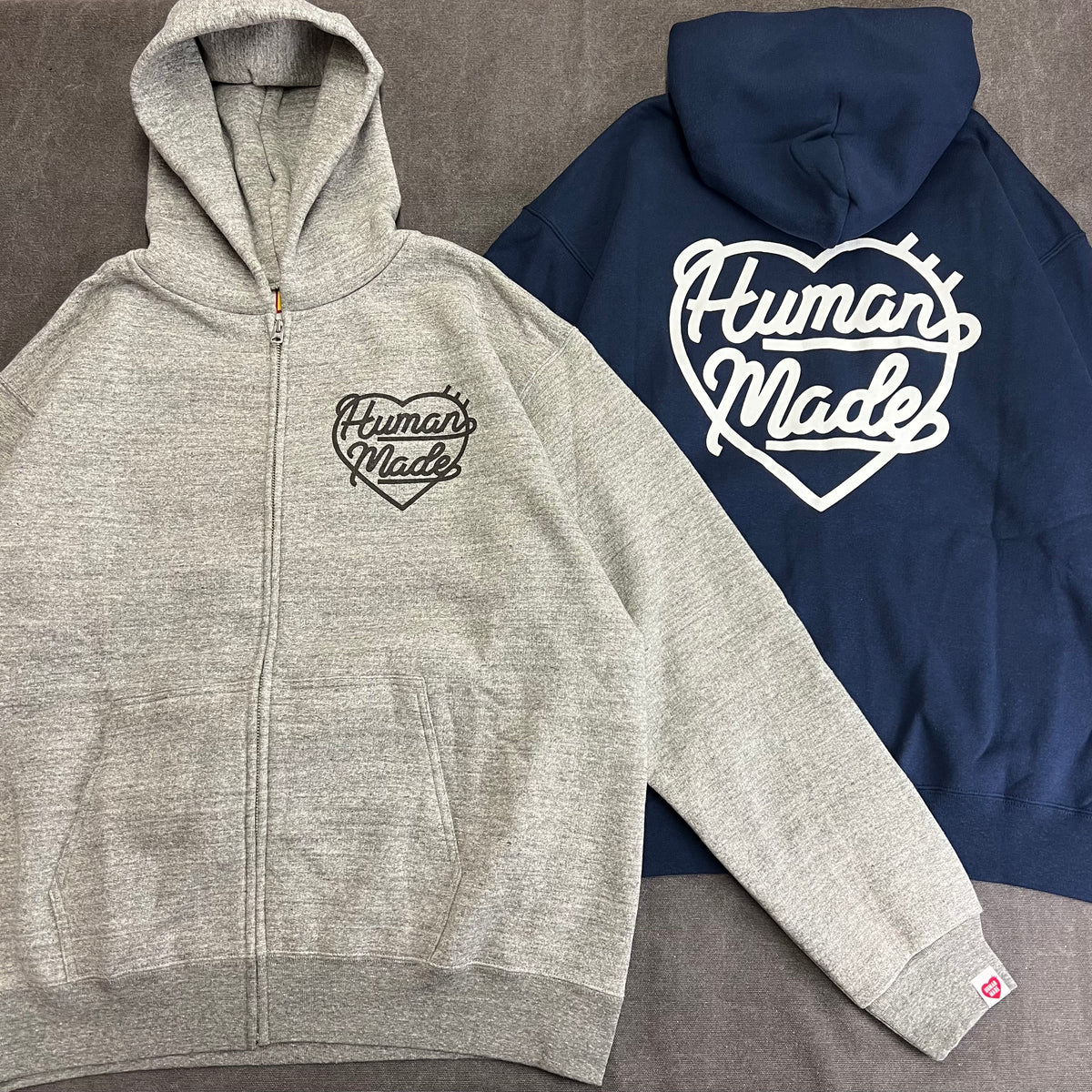 HUMAN MADE HEART ZIP-UP SWEAT HOODIE