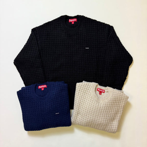 SUPREME SMALL BOX WAFFLE SWEATER