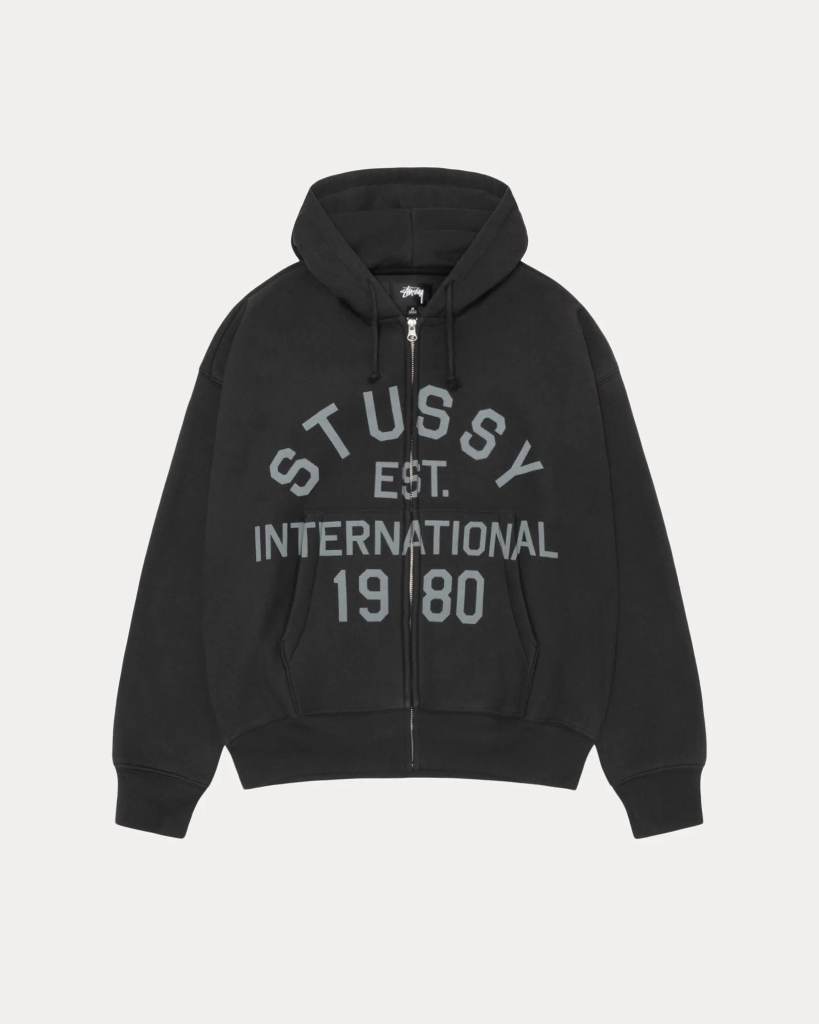 STUSSY ESTABLISHED ZIP HOODIE