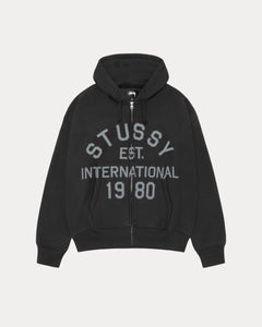 STUSSY ESTABLISHED ZIP HOODIE