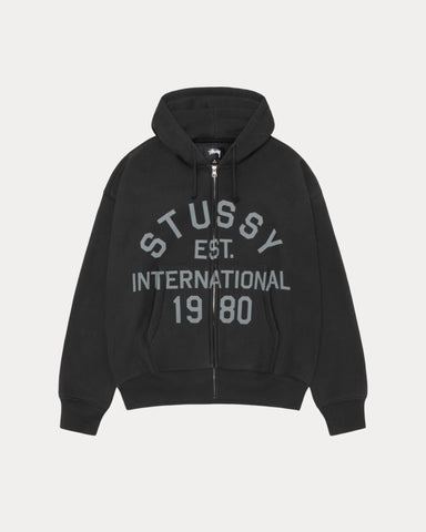 STUSSY ESTABLISHED ZIP HOODIE