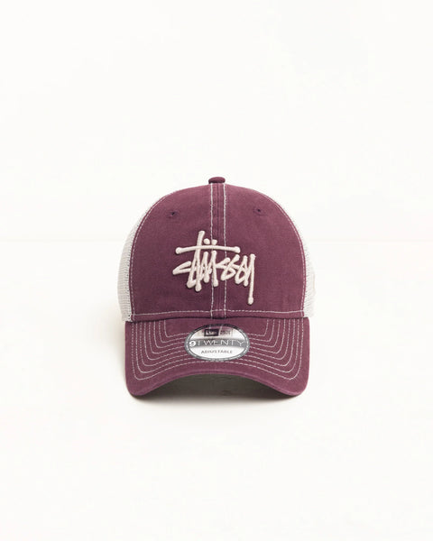 STUSSY NEW ERA 9TWENTY WASHED BASIC TRUCKER