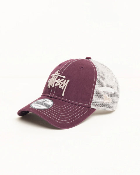 STUSSY NEW ERA 9TWENTY WASHED BASIC TRUCKER