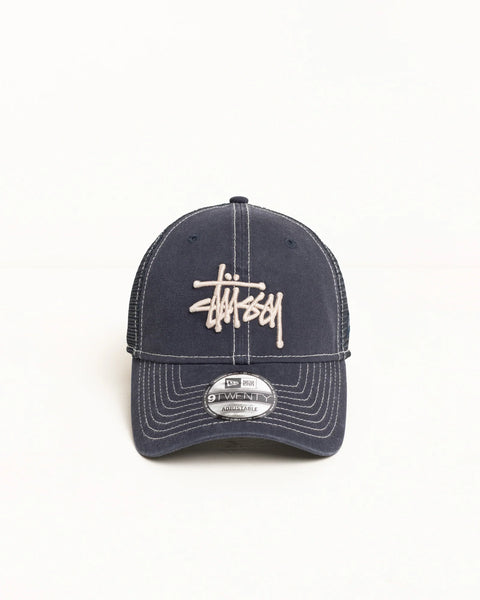 STUSSY NEW ERA 9TWENTY WASHED BASIC TRUCKER