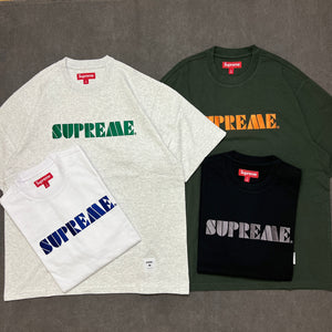 SUPREME STENCIL EMBROIDERED SS TOP