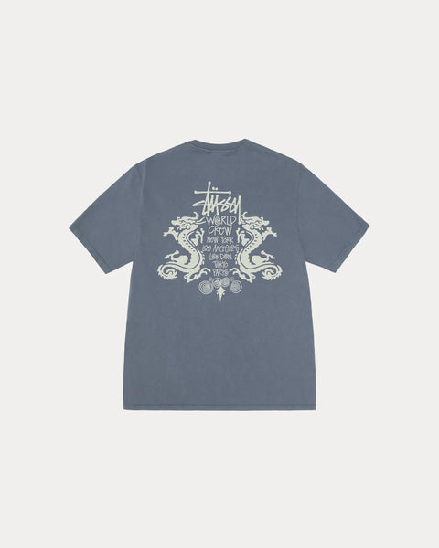 STUSSY DOUBLE DRAGON TEE PIGMENT DYED