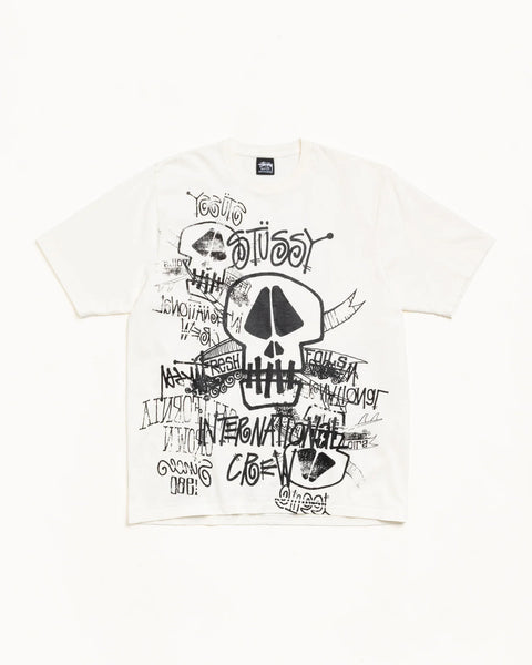 STUSSY SKULLS TEE PIGMENT DYED